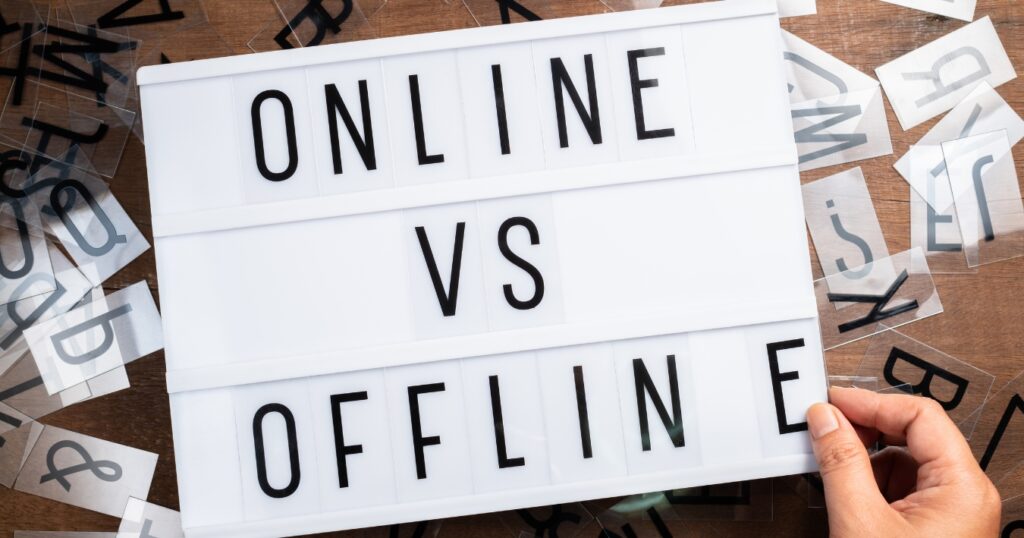 Online vs offline marketing